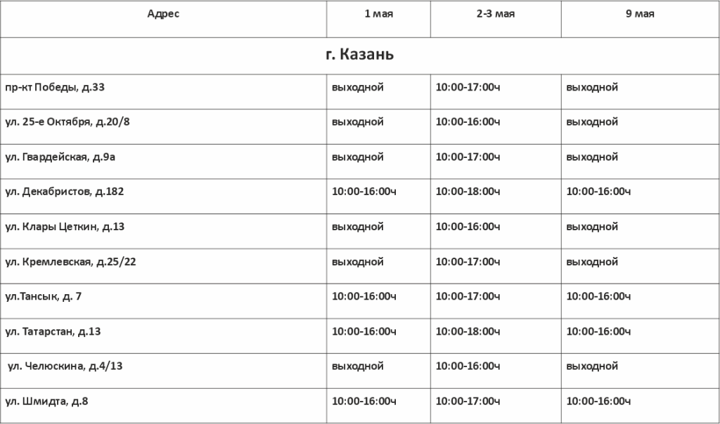График работы ДК майские 26 Казань.png